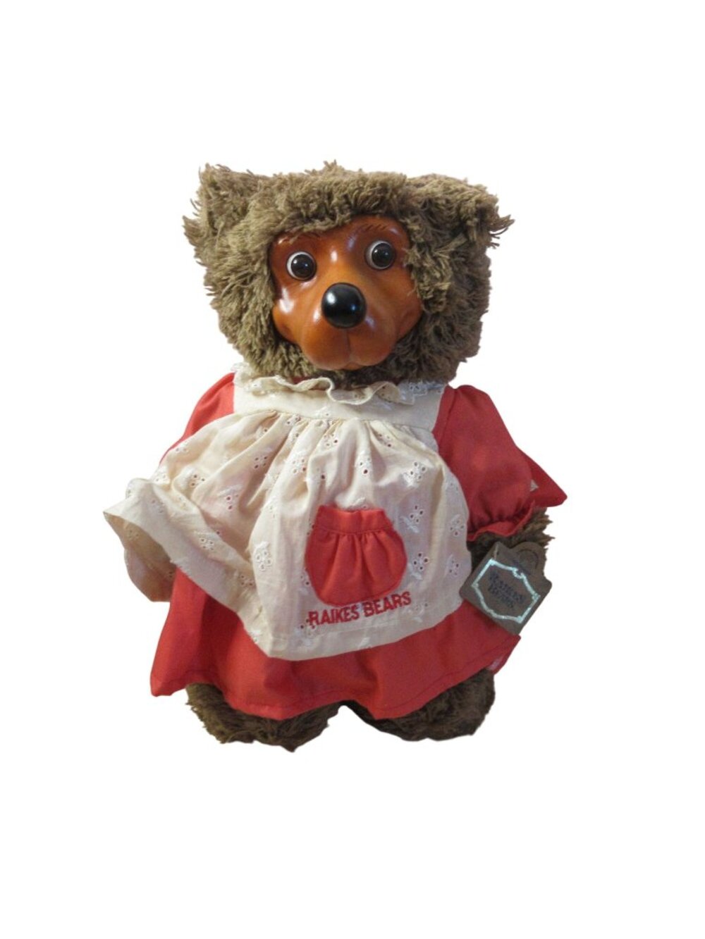 Robert Raikes 13" Jill from Jack and Jill Bear w Certificate Bear Wooden Face